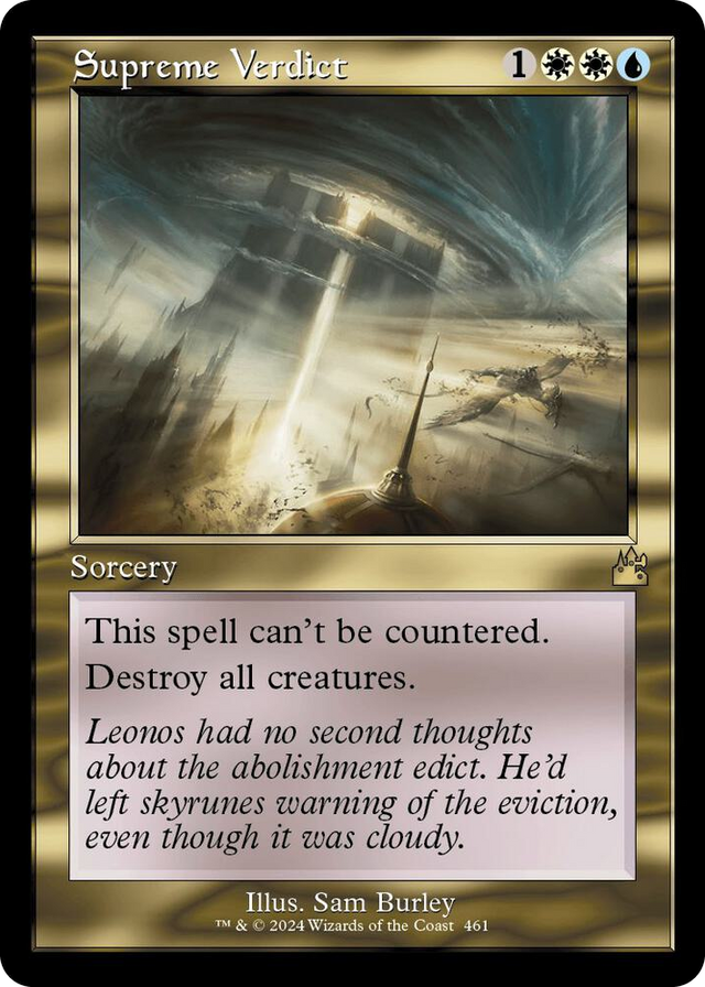 0461 Supreme Verdict (Retro Frame) R Ravnica Remastered