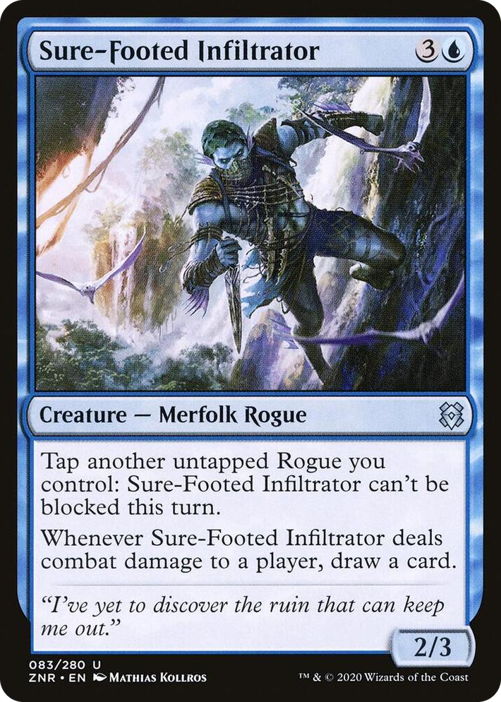 0083 Sure-Footed Infiltrator U Zendikar Rising
