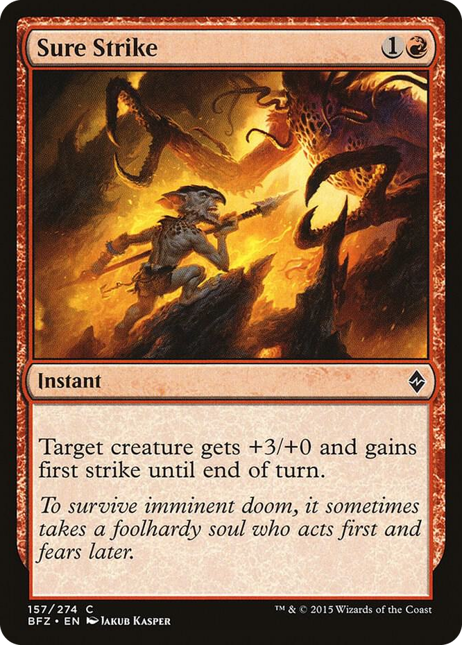 Sure Strike #157 C - Battle for Zendikar Pokemon card