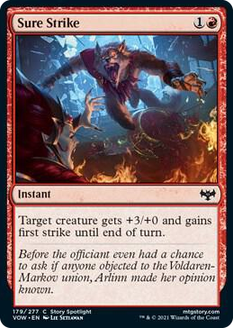 Sure Strike #179 C - Innistrad: Crimson Vow Pokemon card
