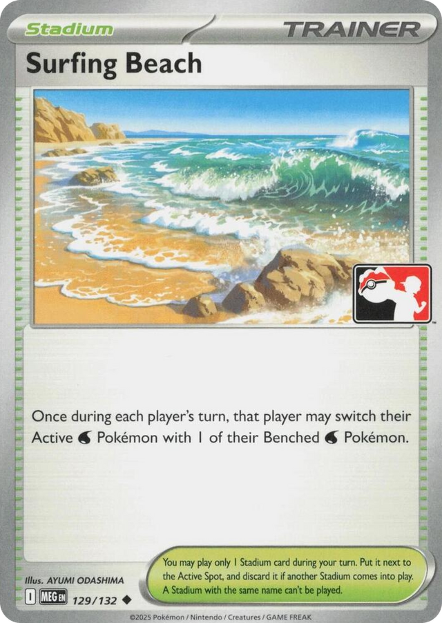 0129 Surfing Beach Uncommon Prize Pack Series Cards