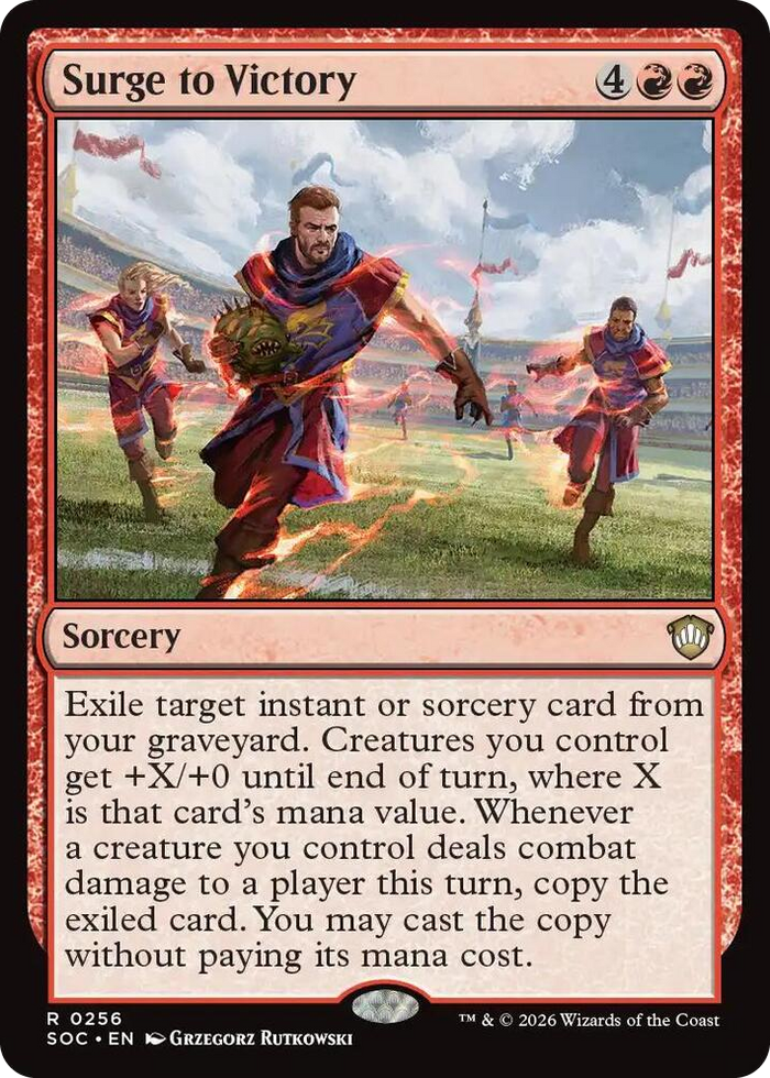 Surge to Victory #256 R - Commander: Secrets of Strixhaven Pokemon card