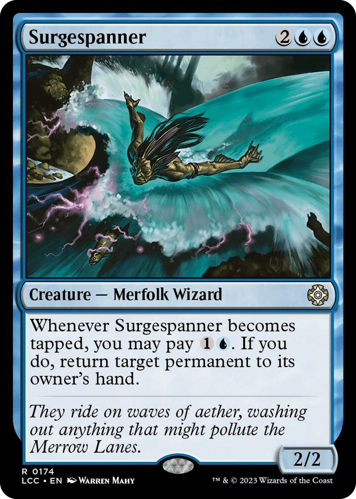 Surgespanner #174 R - Commander: The Lost Caverns of Ixalan Pokemon card