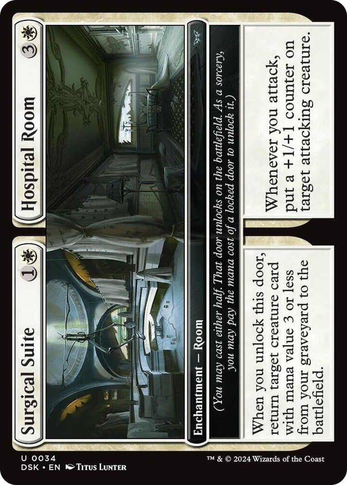 Surgical Suite // Hospital Room #34 U - Duskmourn: House of Horror Pokemon card
