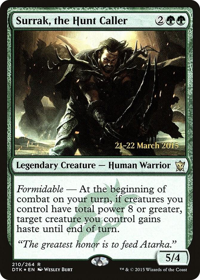 Surrak, the Hunt Caller #210 R - Prerelease Cards Pokemon card