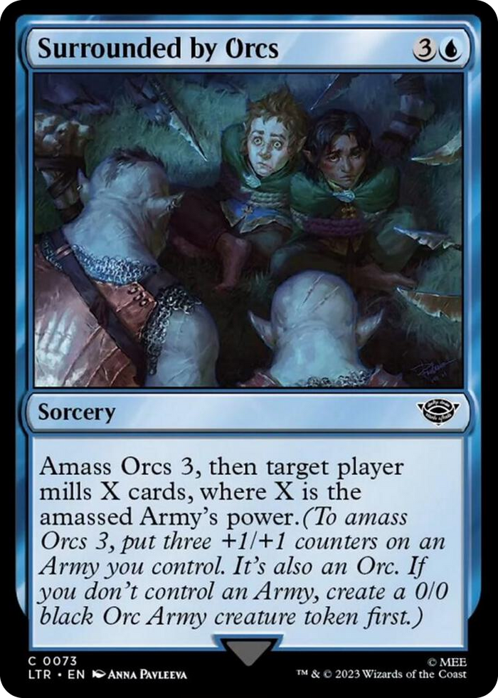 Surrounded by Orcs #73 C - Universes Beyond: The Lord of the Rings: Tales of Middle-earth Pokemon card