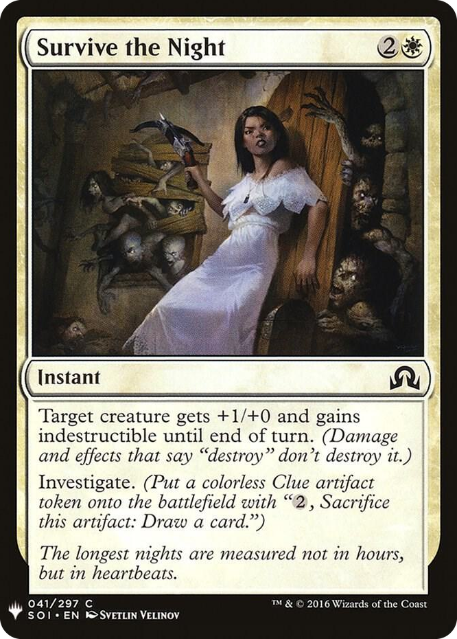 Survive the Night #41 C - The List Reprints Pokemon card