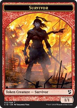 0012 Survivor // Myr (023) Double-Sided Token T Commander 2018