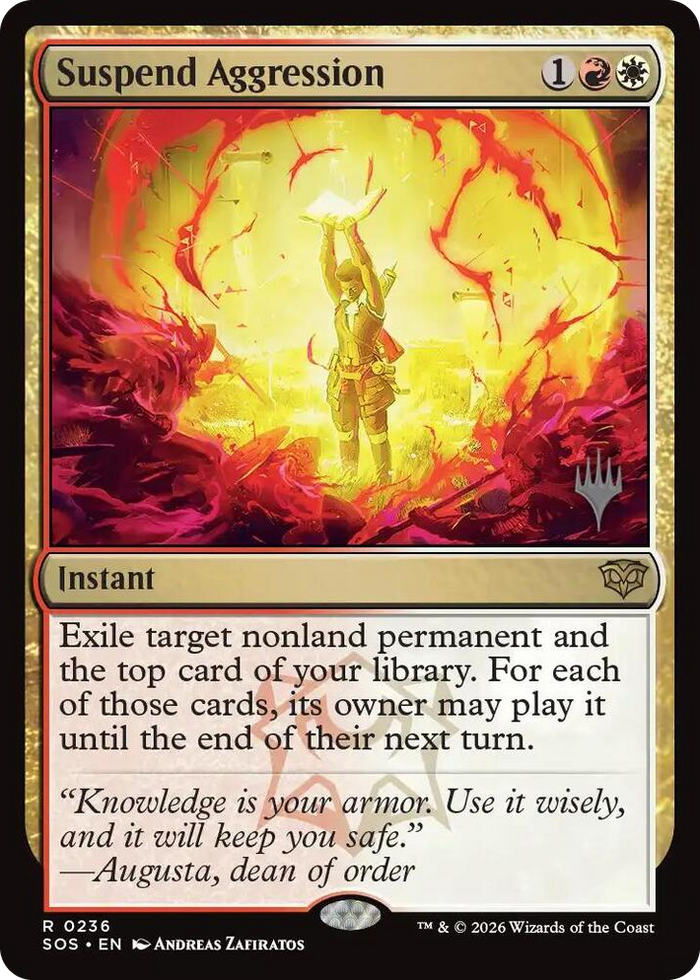 Suspend Aggression #236 R - Promo Pack: Secrets of Strixhaven Pokemon card
