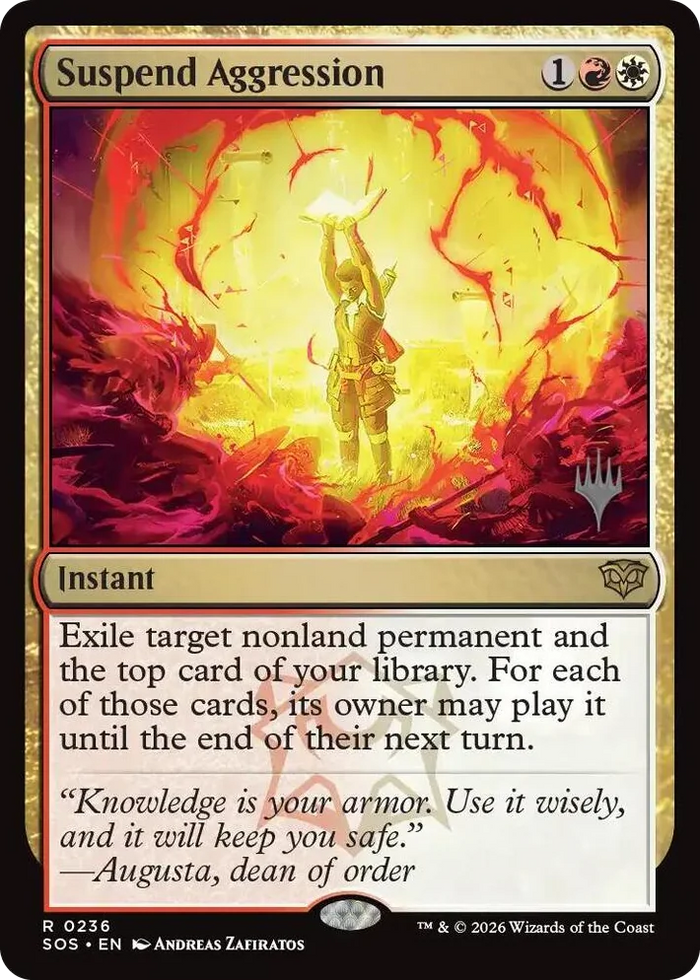 0236 Suspend Aggression R Promo Pack: Secrets of Strixhaven