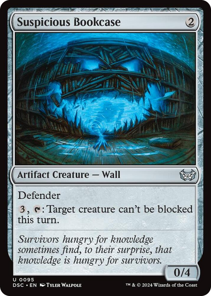 Suspicious Bookcase #95 U - Commander: Duskmourn: House of Horror Pokemon card