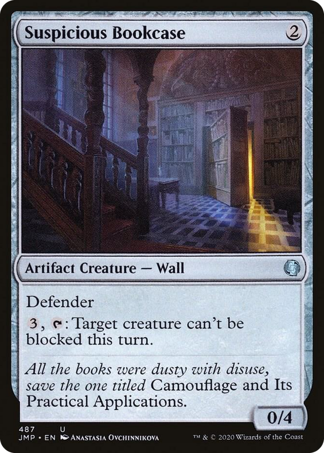 0487 Suspicious Bookcase U Jumpstart
