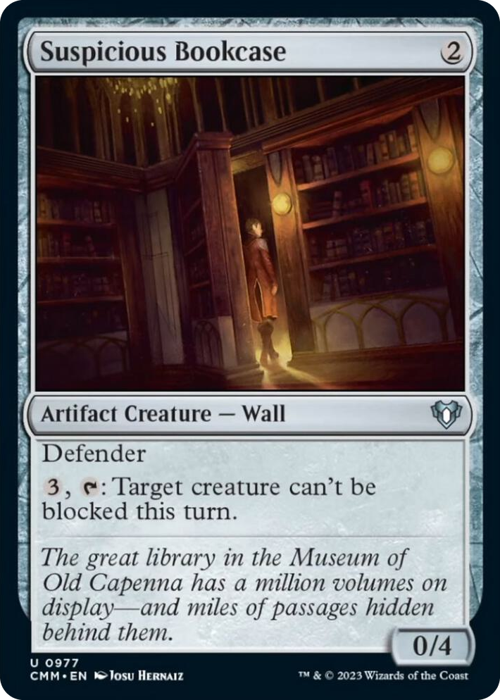 0977 Suspicious Bookcase U Commander Masters
