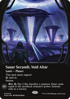 0379 Susur Secundi, Void Altar (Borderless) (Galaxy Foil) M Edge of Eternities