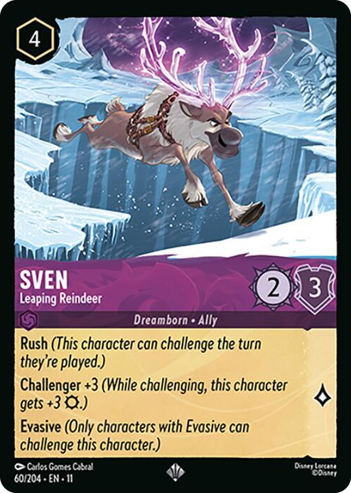 0060 Sven - Leaping Reindeer Super Rare Winterspell