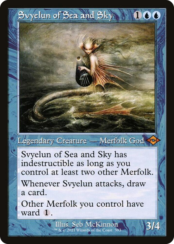 0393 Svyelun of Sea and Sky (Retro Frame) M Modern Horizons 2