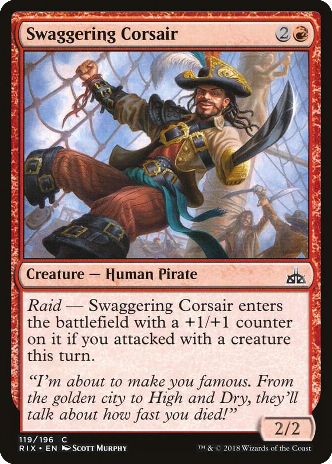 0119 Swaggering Corsair C Rivals of Ixalan