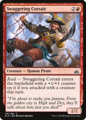 0119 Swaggering Corsair C Rivals of Ixalan