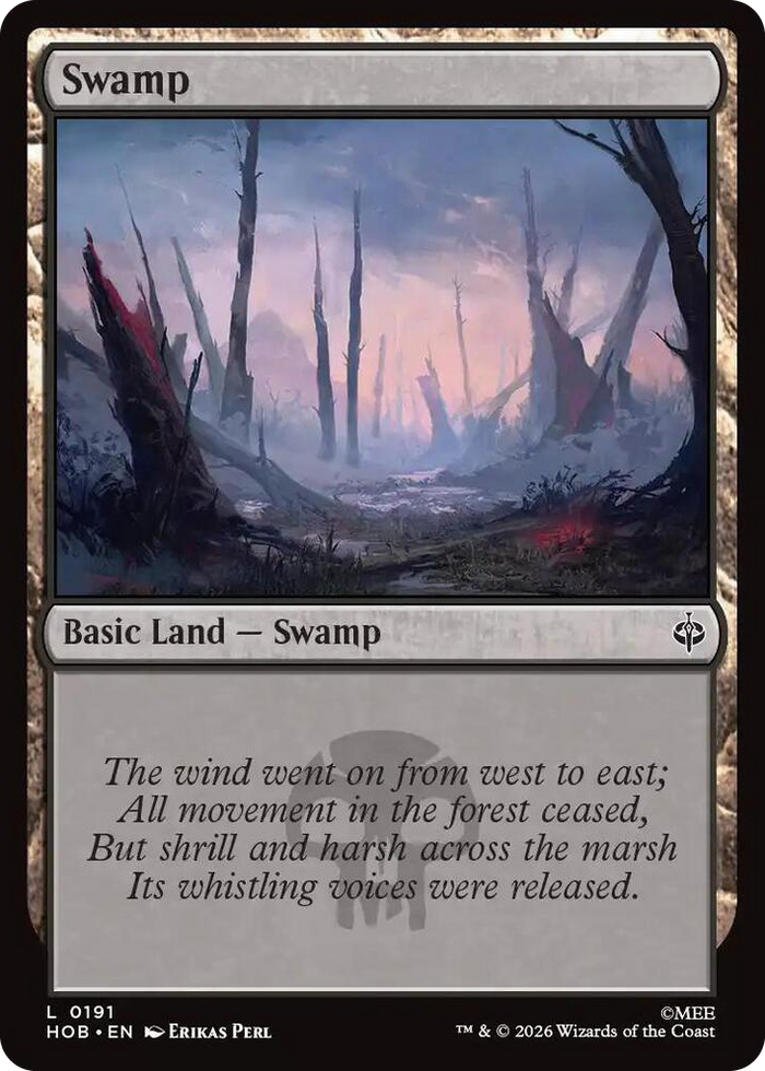 Swamp (0191) #191 L - The Hobbit Pokemon card
