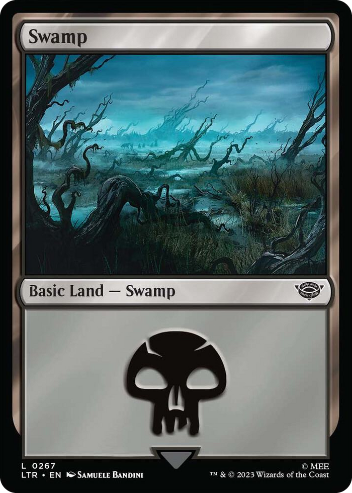 Swamp (0267) #267 L - Universes Beyond: The Lord of the Rings: Tales of Middle-earth Pokemon card