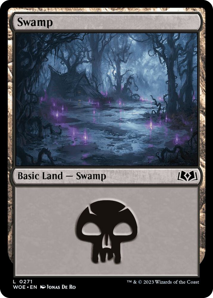 Swamp (0271) #271 L - Wilds of Eldraine Pokemon card