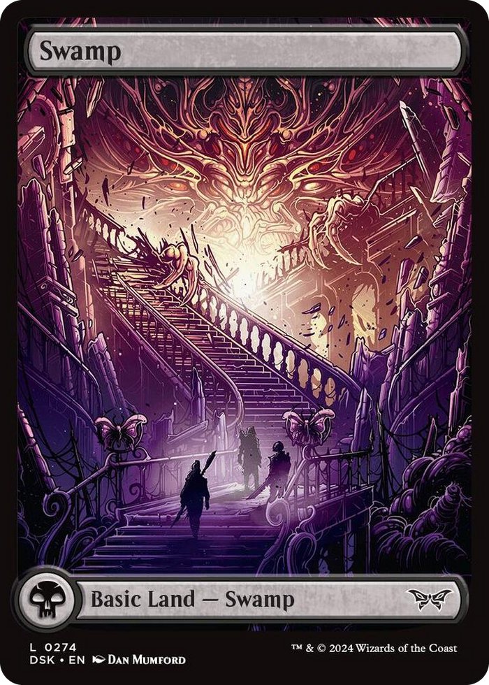 Swamp (0274) - Full Art #274 L - Duskmourn: House of Horror Pokemon card