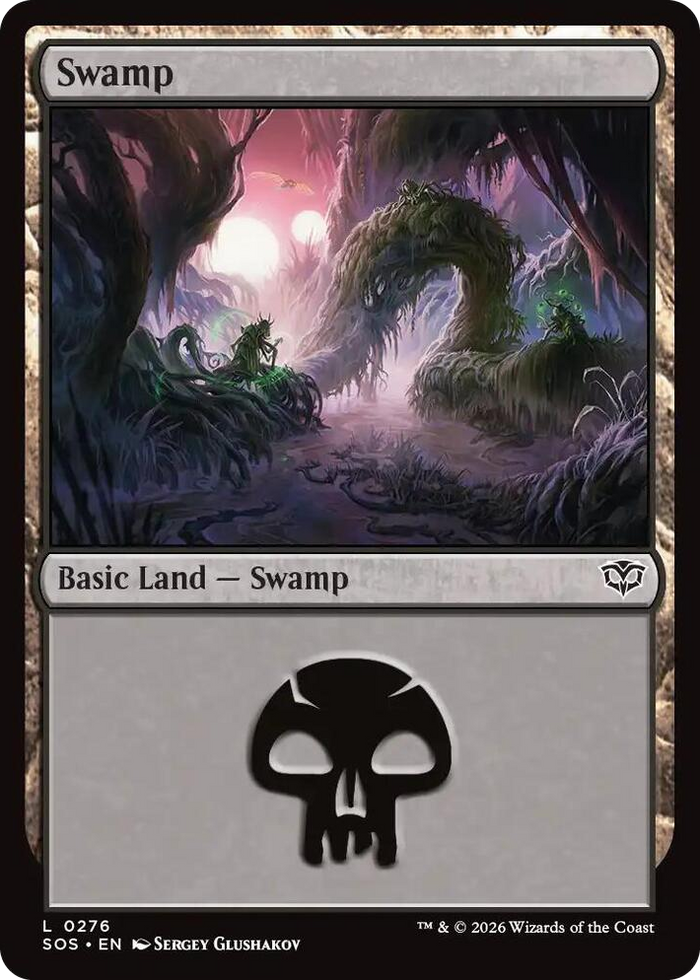 Swamp (0276) #276 L - Secrets of Strixhaven Pokemon card