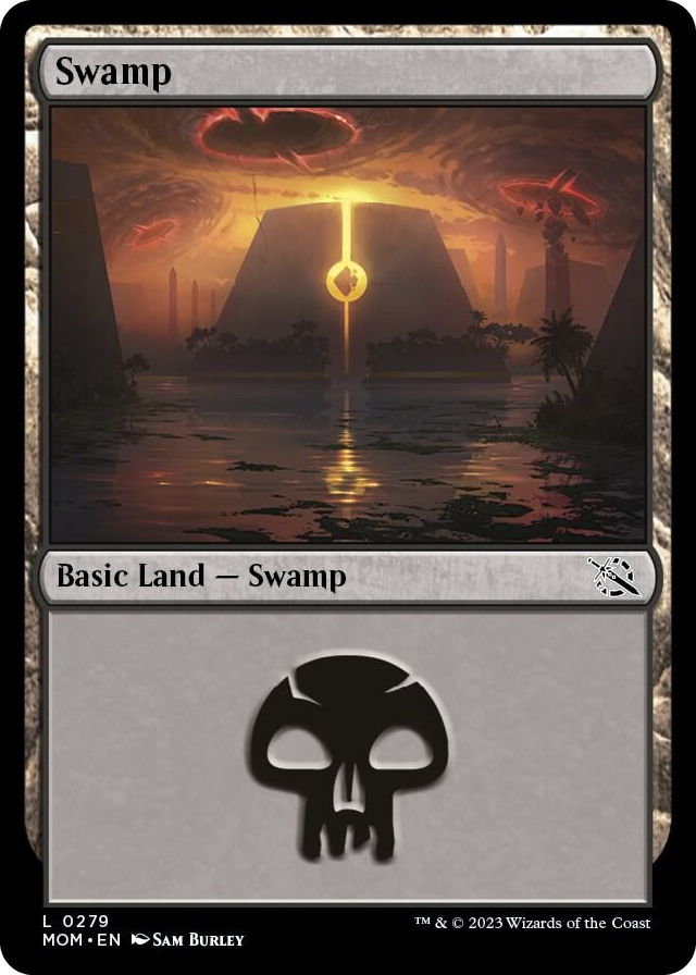 Swamp (0279) #279 L - March of the Machine Pokemon card
