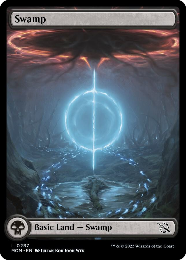 Swamp (0287) #287 L - March of the Machine Pokemon card