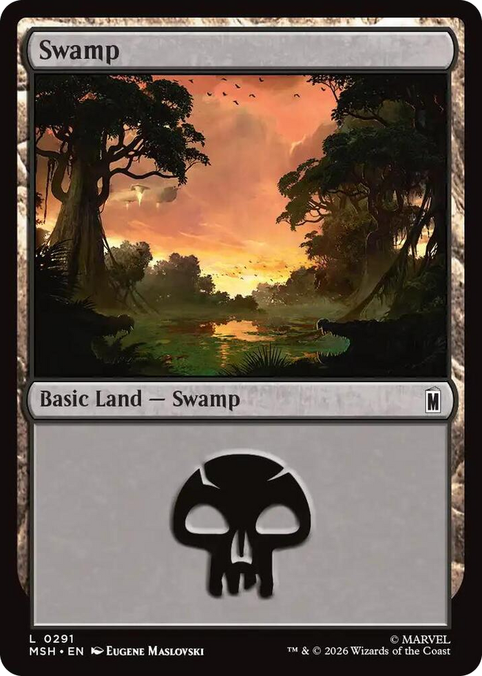 Swamp (0291) #291 L - Marvel Super Heroes Pokemon card