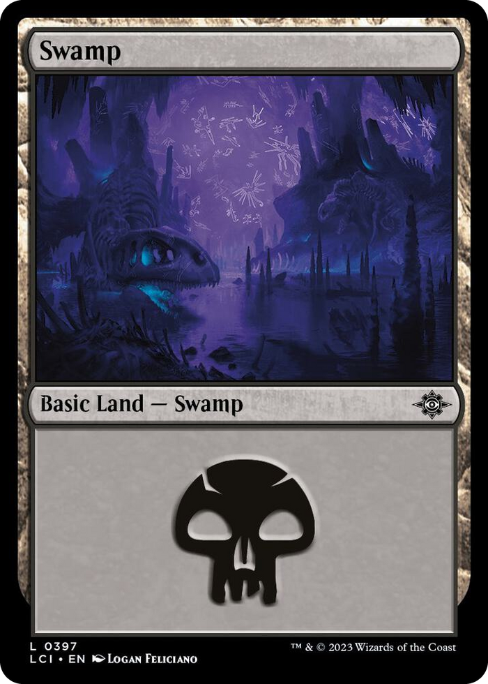 Swamp (0397) #397 L - The Lost Caverns of Ixalan Pokemon card