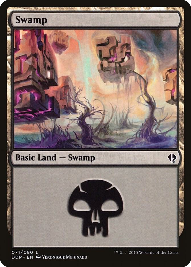 Swamp (071) #71 L - Duel Decks: Zendikar vs. Eldrazi Pokemon card
