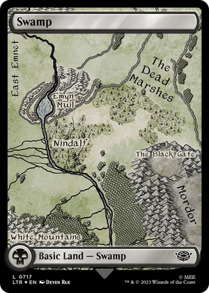 0717 Swamp (0717) (Surge Foil) L Universes Beyond: The Lord of the Rings: Tales of Middle-earth