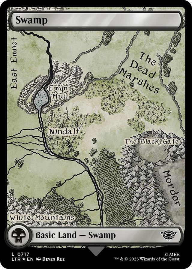 0717 Swamp (0717) (Surge Foil) L Universes Beyond: The Lord of the Rings: Tales of Middle-earth