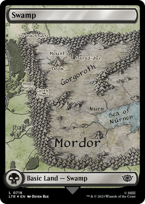0718 Swamp (0718) (Surge Foil) L Universes Beyond: The Lord of the Rings: Tales of Middle-earth