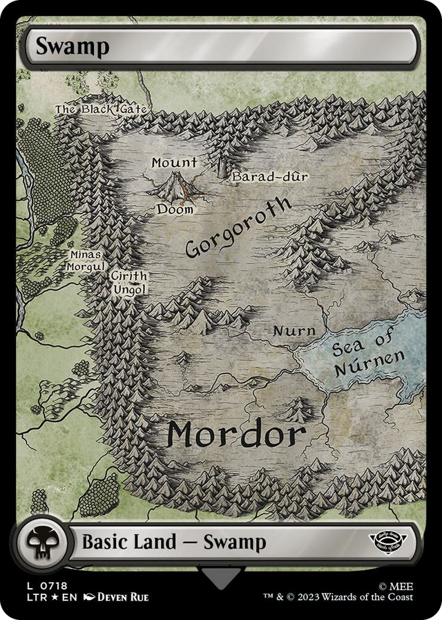 0718 Swamp (0718) (Surge Foil) L Universes Beyond: The Lord of the Rings: Tales of Middle-earth