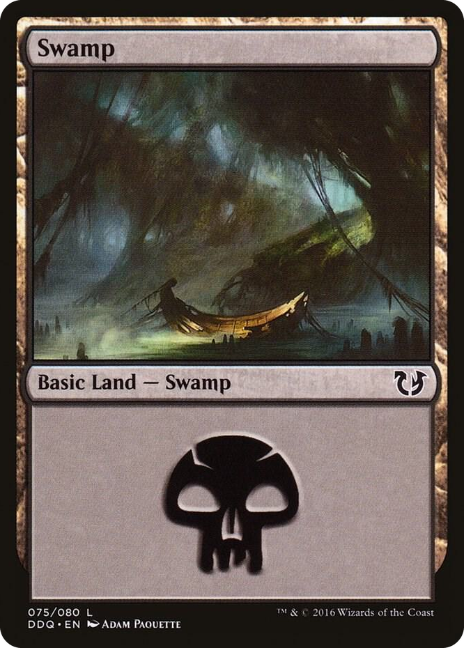 Swamp (075) #75 L - Duel Decks: Blessed vs. Cursed Pokemon card