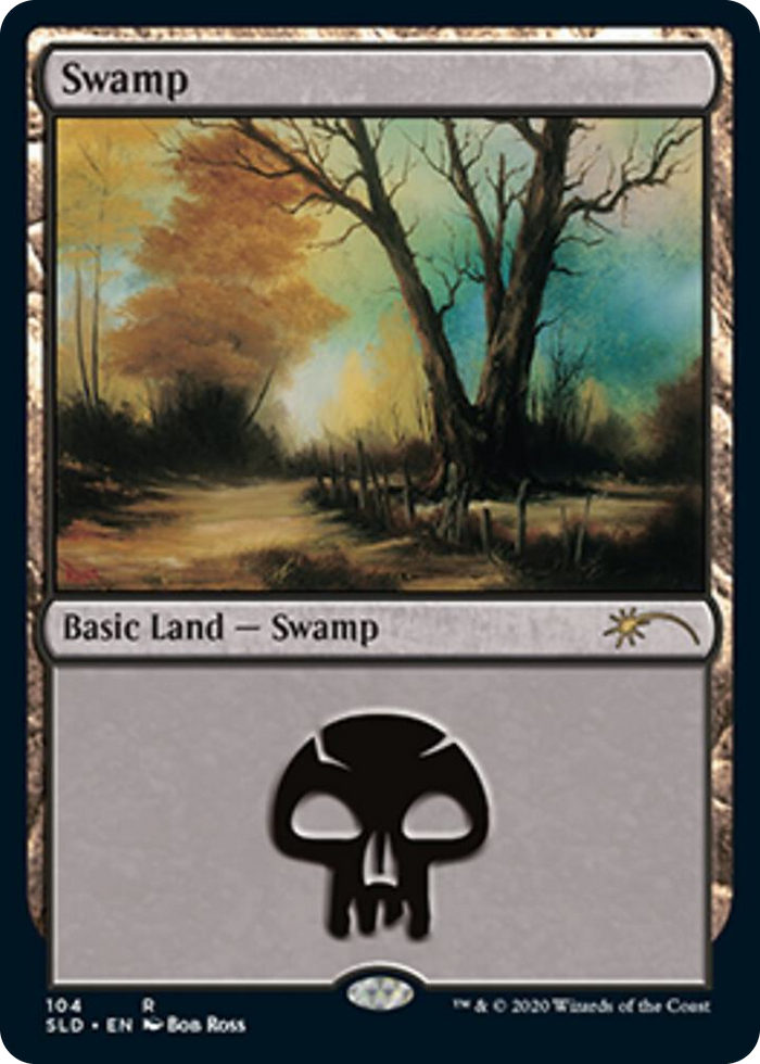 Swamp (104) (Bob Ross) #104 R - Secret Lair Drop Series Pokemon card