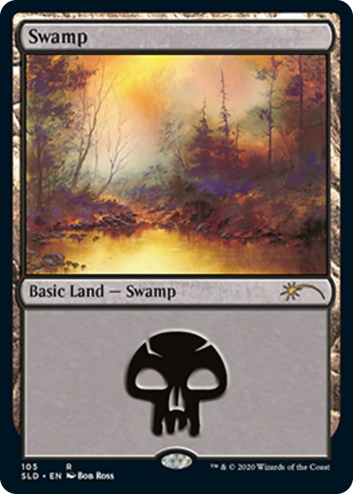 Swamp (105) (Bob Ross) #105 R - Secret Lair Drop Series Pokemon card