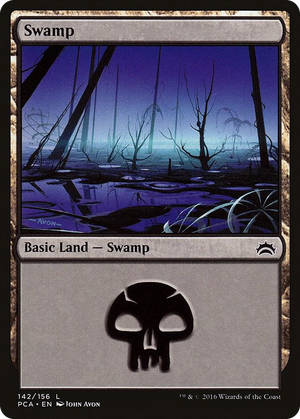 0142 Swamp (142) L Planechase Anthology