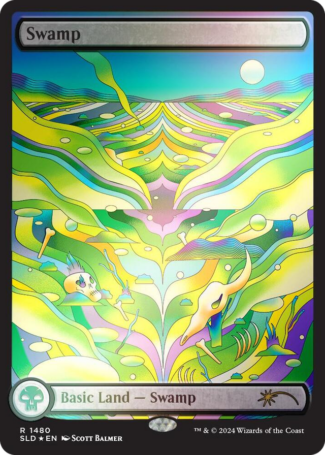1480 Swamp (1480) (Rainbow Foil) R Secret Lair Drop Series