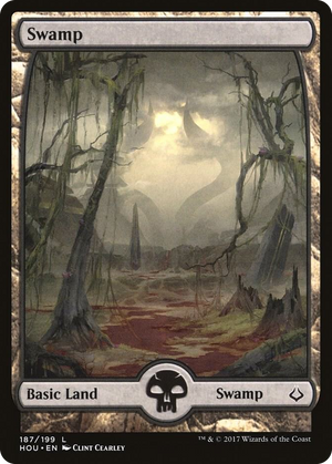 0187 Swamp (187) - Full Art L Hour of Devastation