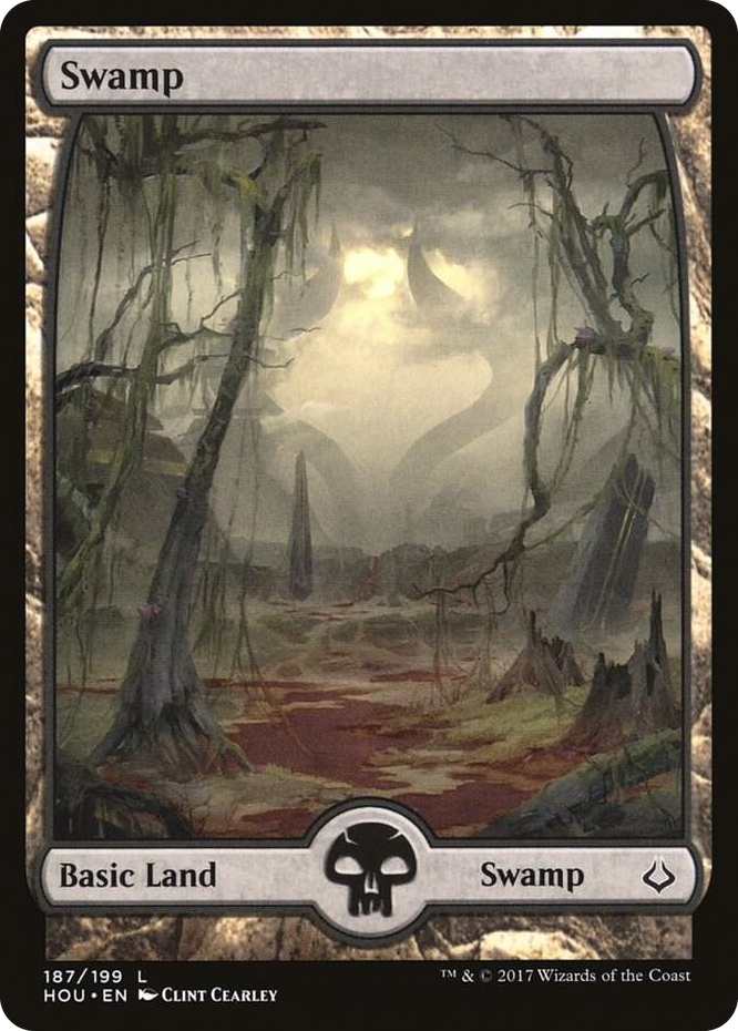 Swamp (187) - Full Art #187 L - Hour of Devastation Pokemon card