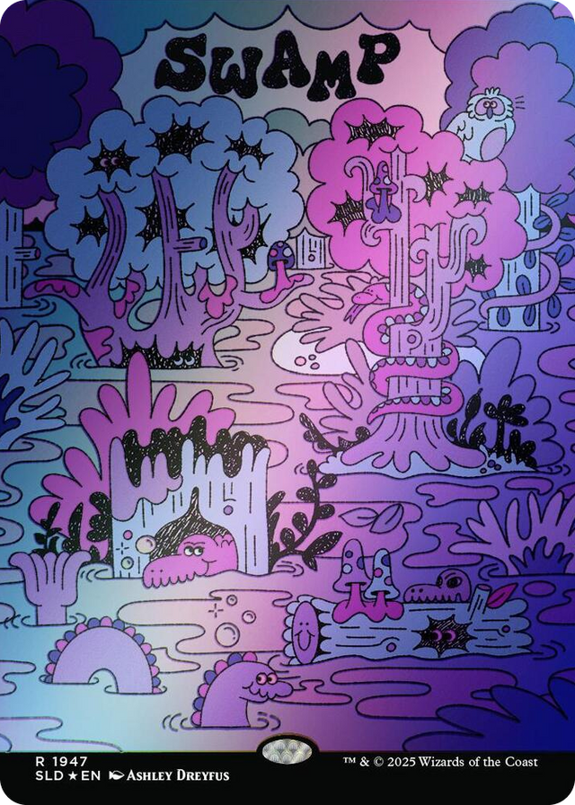 1947 Swamp (1947) (Rainbow Foil) R Secret Lair Drop Series