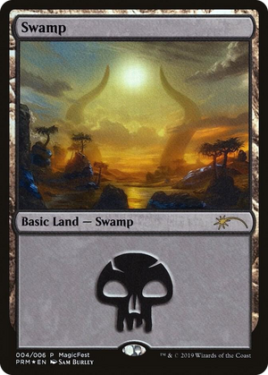 0004 Swamp (2019) L MagicFest Cards