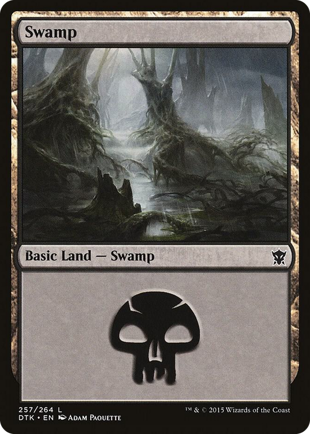 0257 Swamp (257) L Dragons of Tarkir