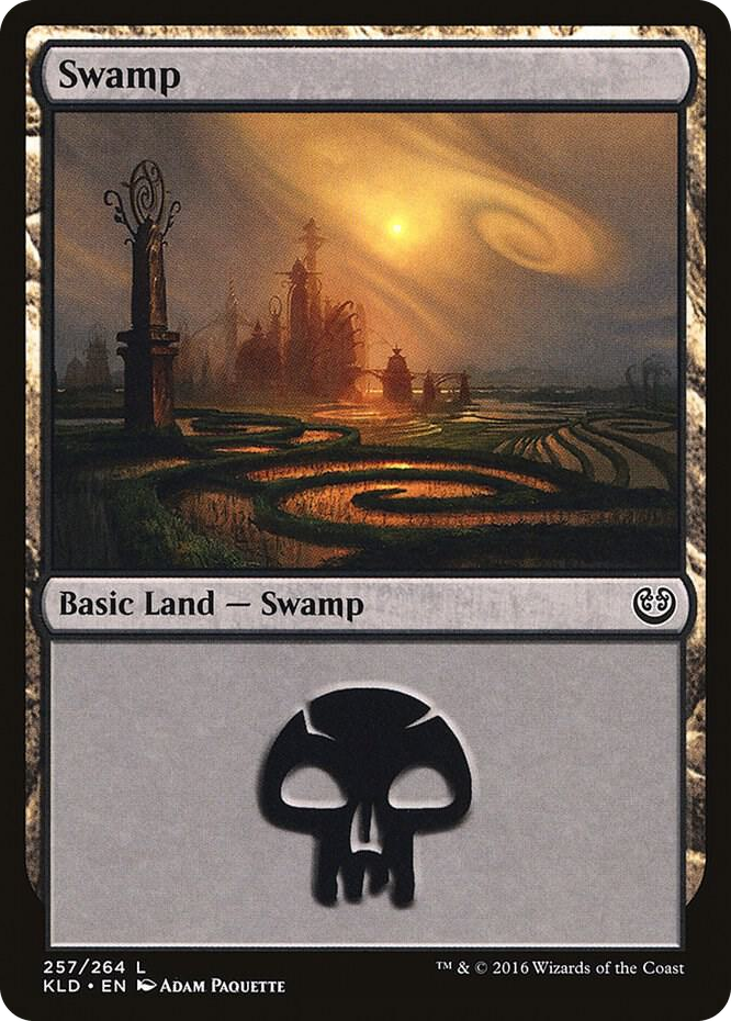 Swamp (257) #257 L - Kaladesh Pokemon card