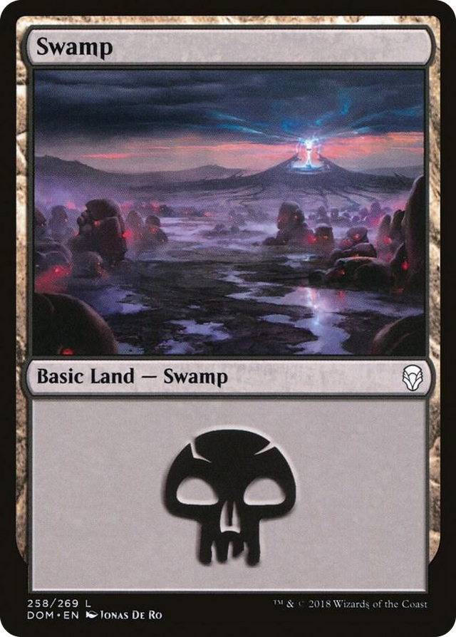 0258 Swamp (258) L Dominaria