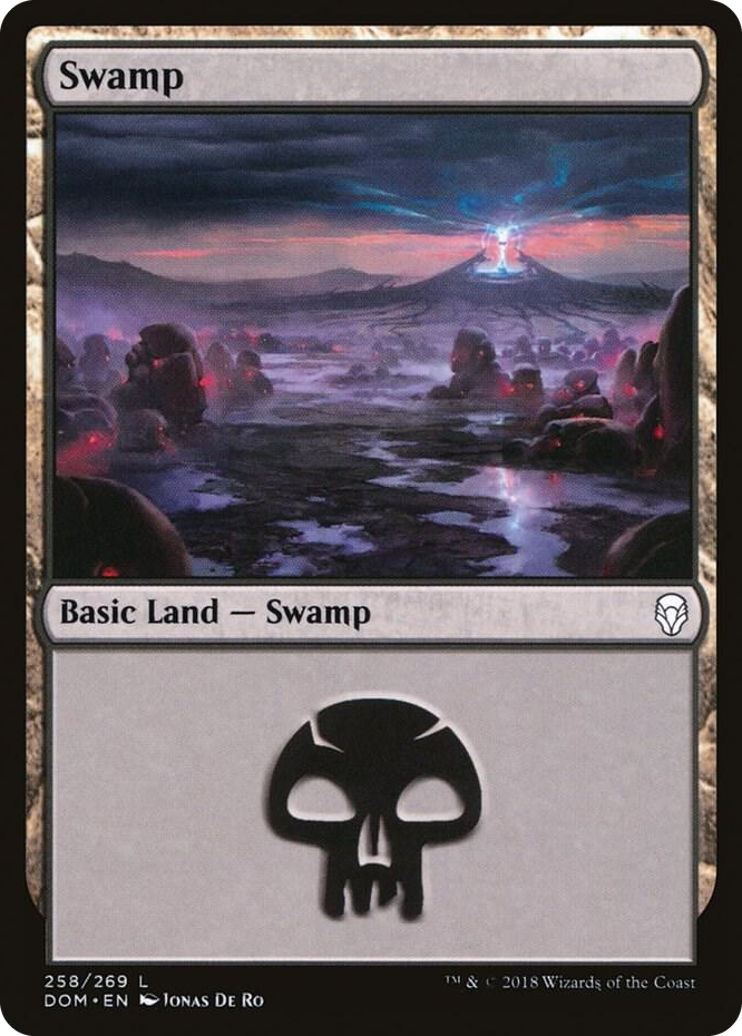 0258 Swamp (258) L Dominaria