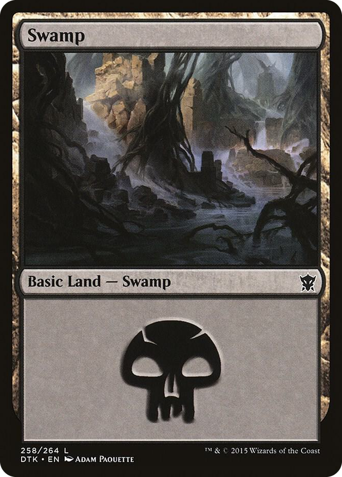 0258 Swamp (258) L Dragons of Tarkir